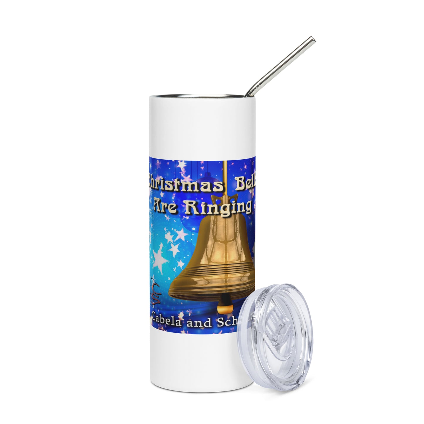 Stainless steel tumbler "Christmas Bells Are Ringing"