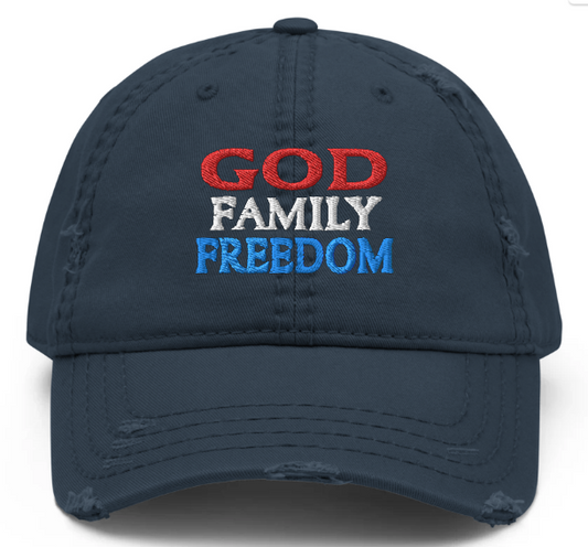 Patriotic Distressed Dad Hat