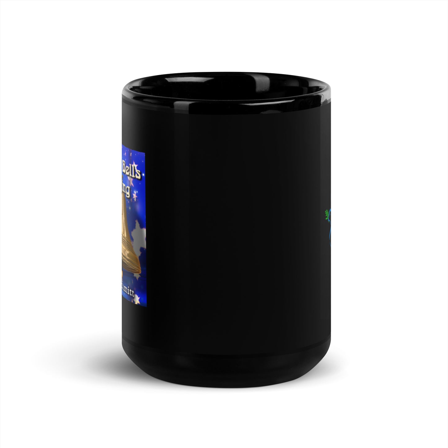 "Christmas Bells Are Ringing" Black Glossy Mug