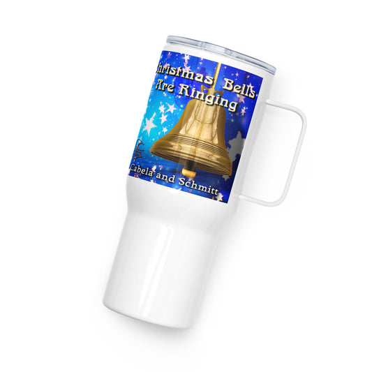 Travel mug with a handle "Christmas Bells Are Ringing"
