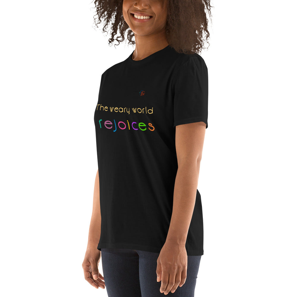 Short-Sleeve Unisex T-Shirt "The weary world rejoices"