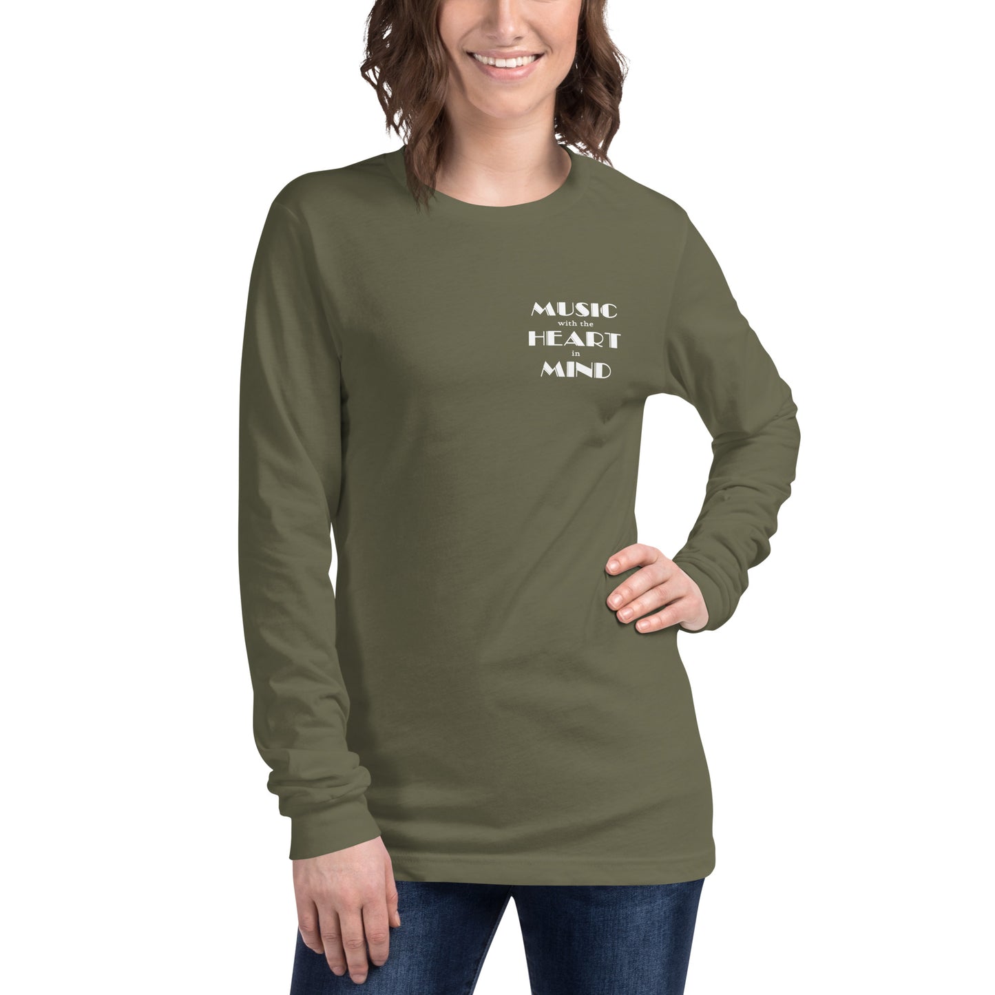 Cabela and Schmitt logo and URL Unisex Long Sleeve Tee Version 2