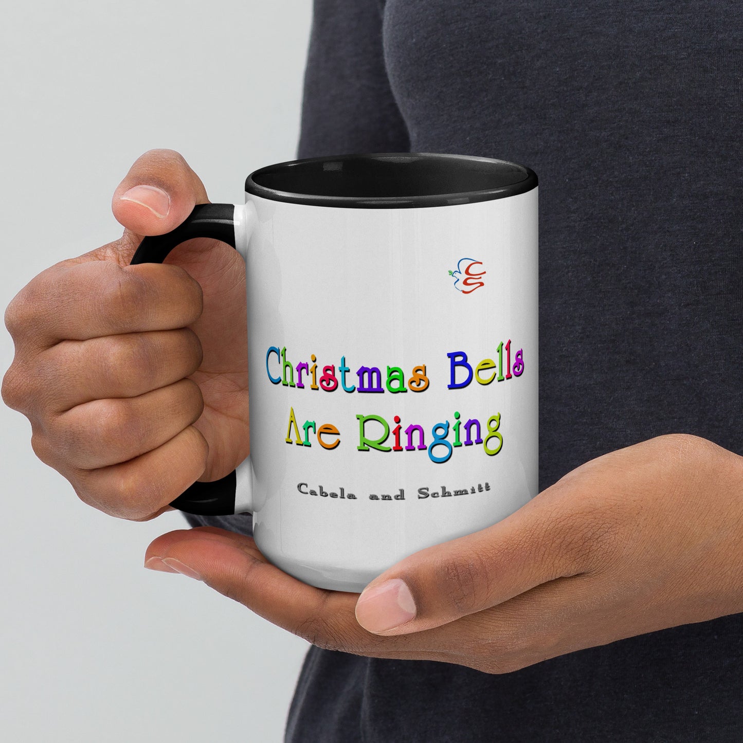 Mug with Color Inside "Christmas Bells Are Ringing"