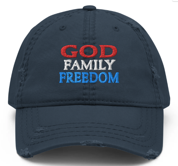 Patriotic Distressed Dad Hat