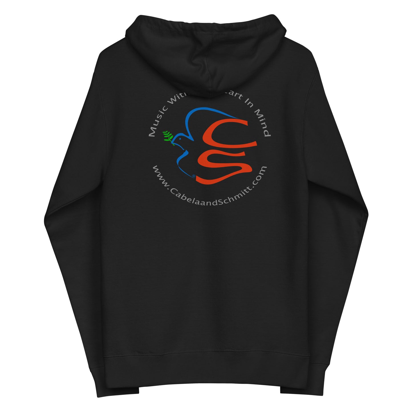 Cabela and Schmitt Logo Unisex fleece zip up hoodie
