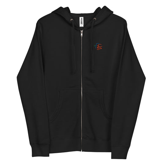 Cabela and Schmitt Logo Unisex fleece zip up hoodie