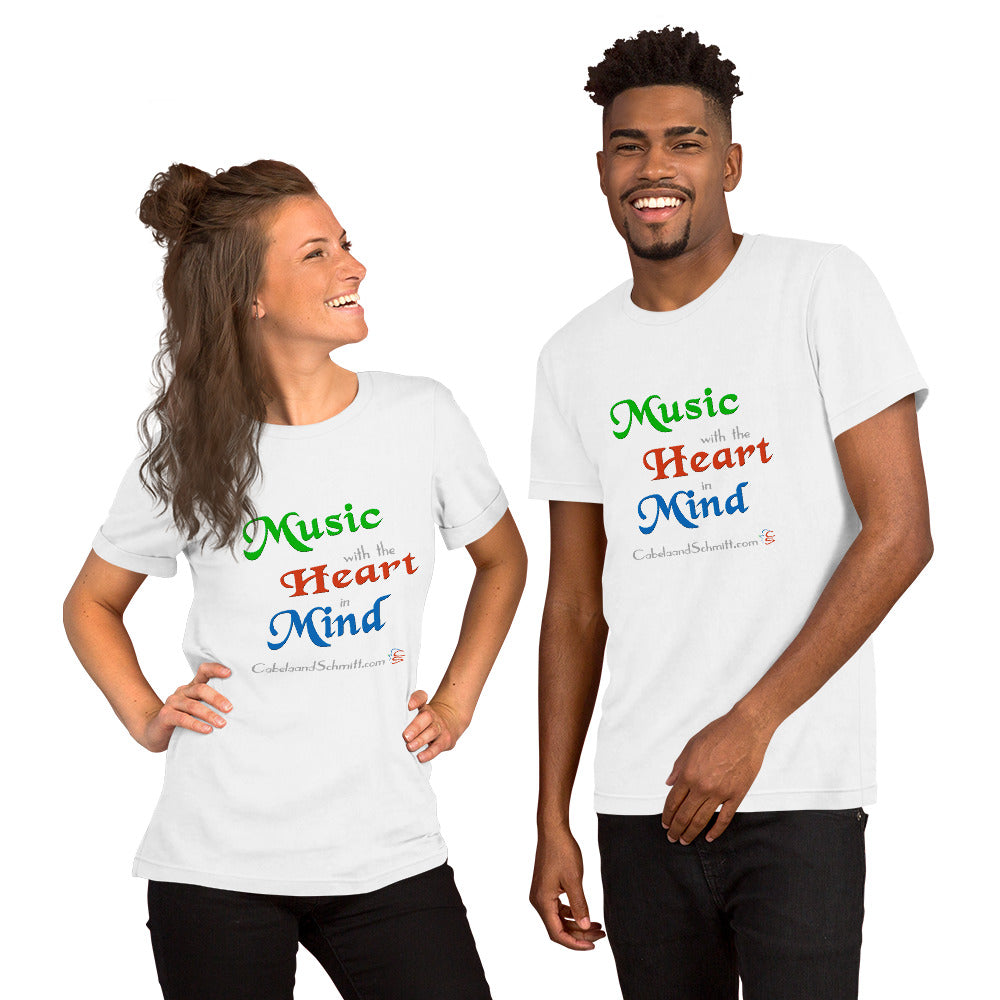 Unisex t-shirt "Music with the Heart in Mind"