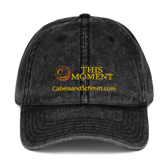 "This Moment" Vintage Cotton Twill Cap