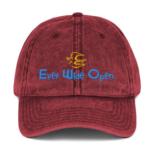 "Eyes Wide Open" Vintage Cotton Twill Cap