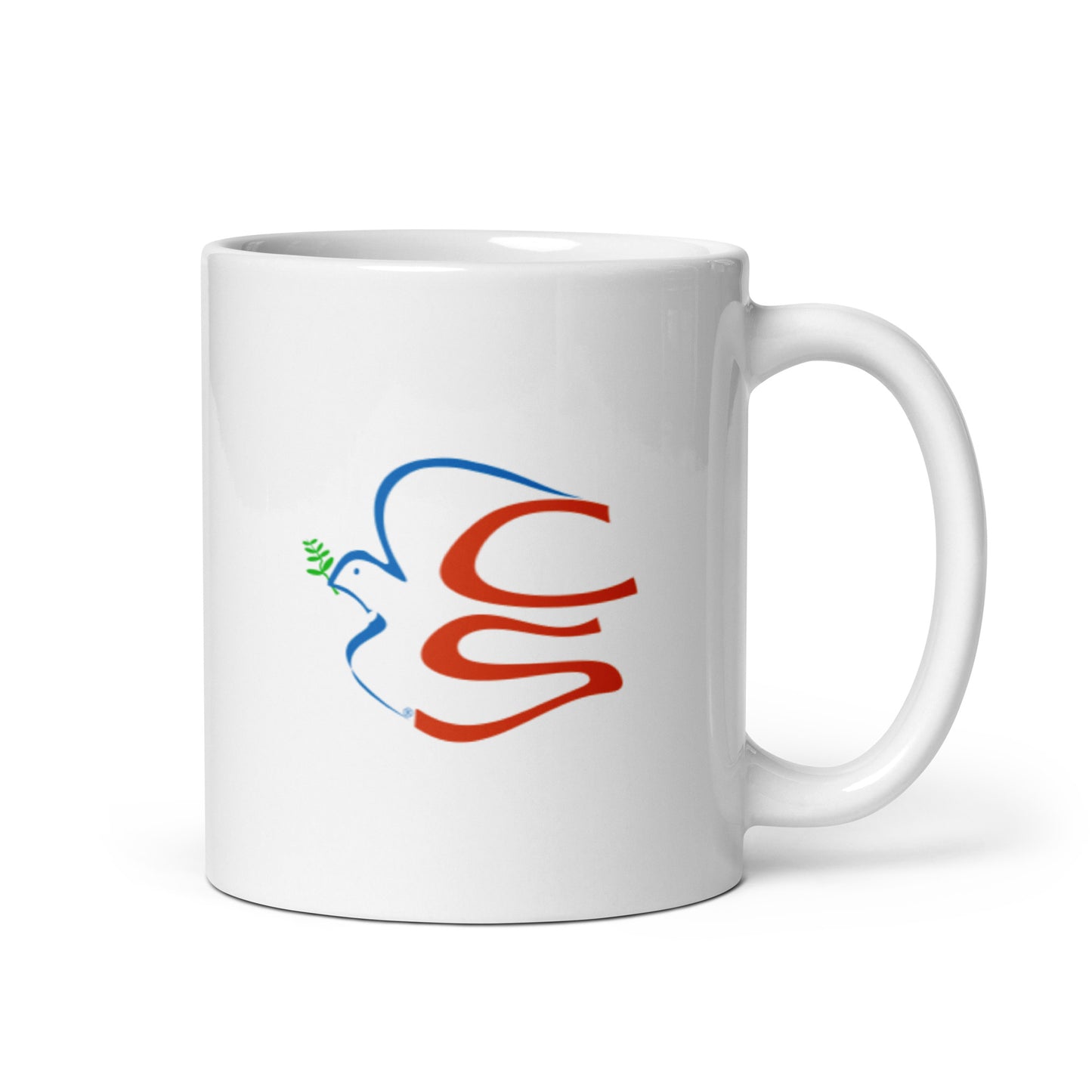 "Music With the Heart In Mind" White glossy mug